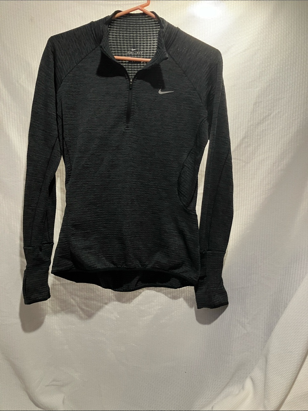 Nike long sleeve grey dry, fit shirt